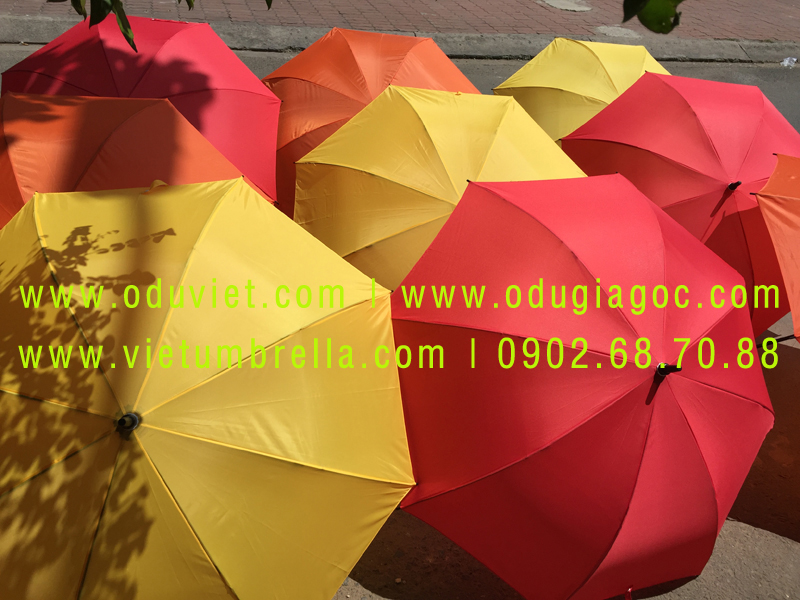 xưởng sản xuất ô dù cầm tay in logo quảng cáo